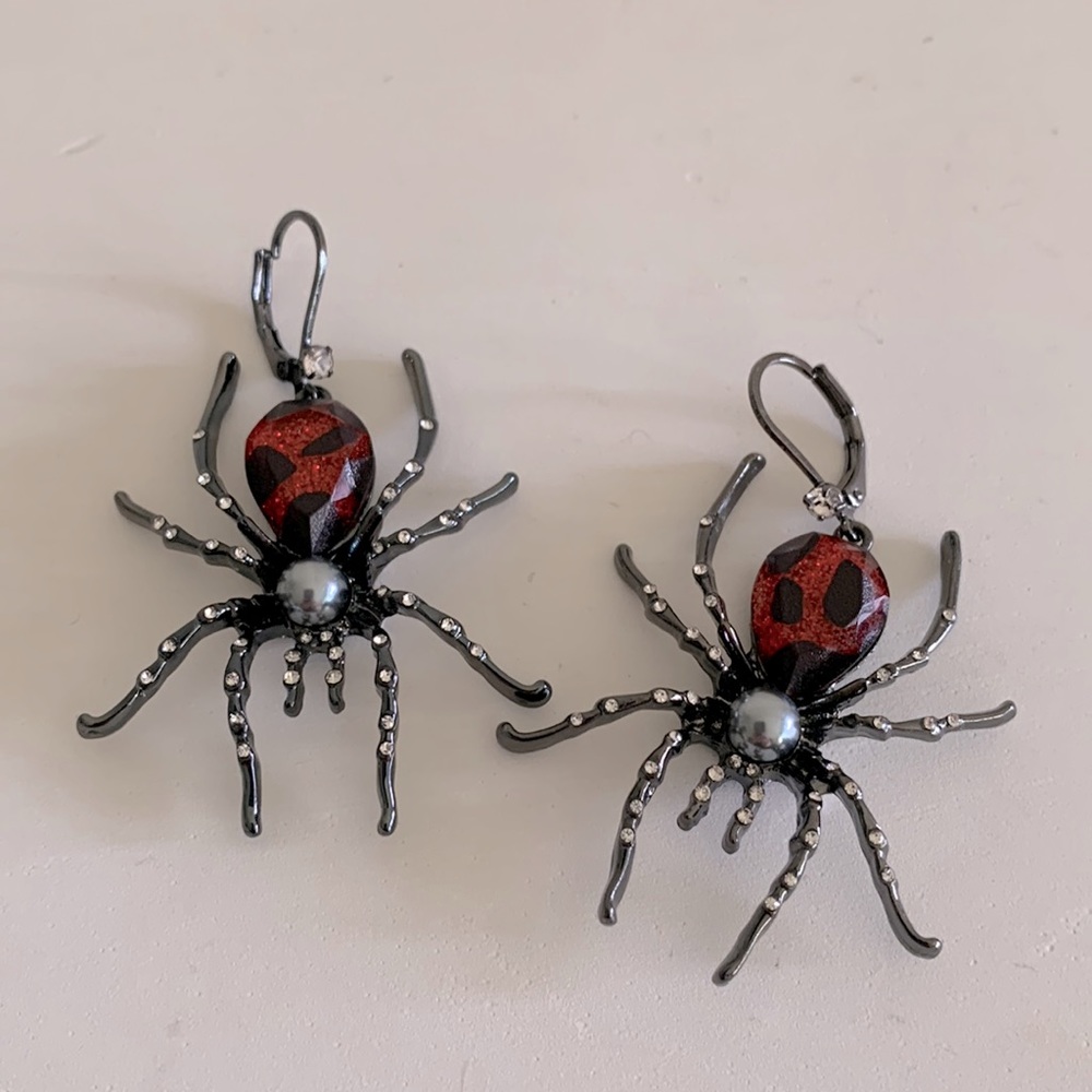 Betsey Johnson Spider Earrings